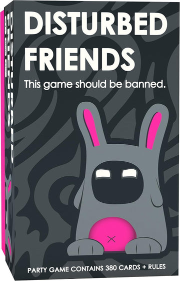 Disturbed Friends Party Game - Find Out Who Your Friends Are! Hilarious Card Game For Adults, Friends, Family, College Students,