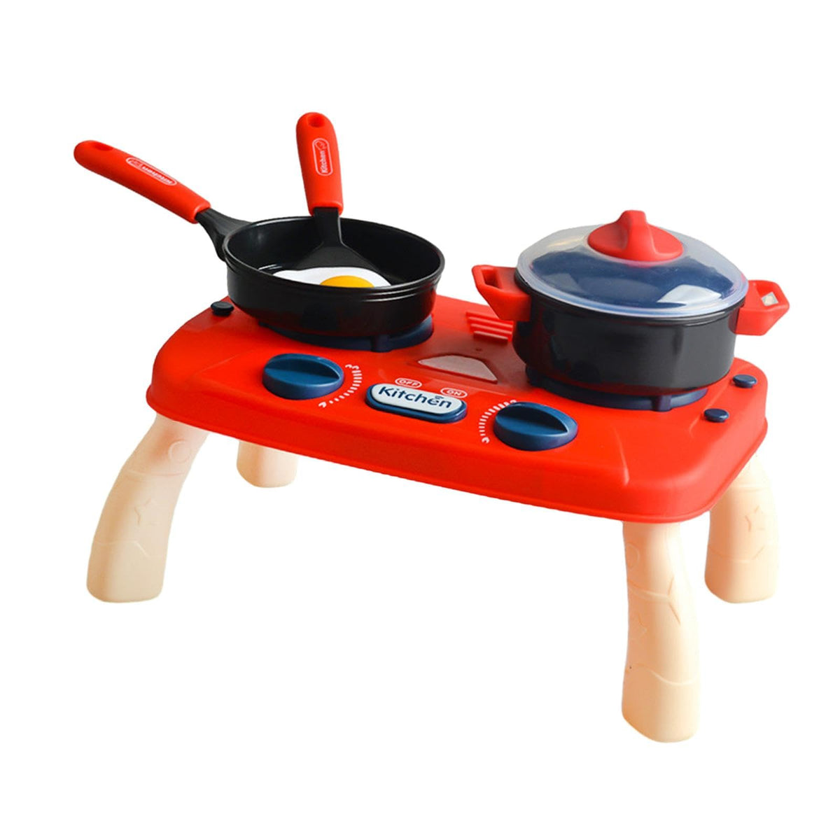 ATORSE 19x Pretend Play Kitchen Accessories Set Kitchen Playset Cookware Toys Pink