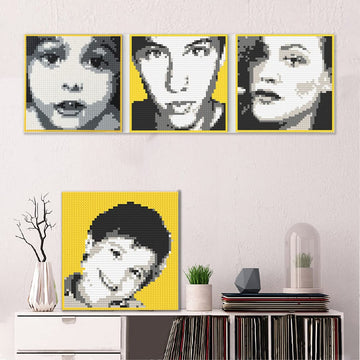 Personalized Mosaic Portrait Custom Building Kit Bricks Art Set Customized Your Own Photo Picture Unique Gift (Large/15.7x15.7)