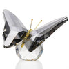 Movdyka Crystal Butterfly Decor Figurines Gifts For Women, Grey Glass Butterfly Craft Desk Office Dcorations Table Centerpieces,