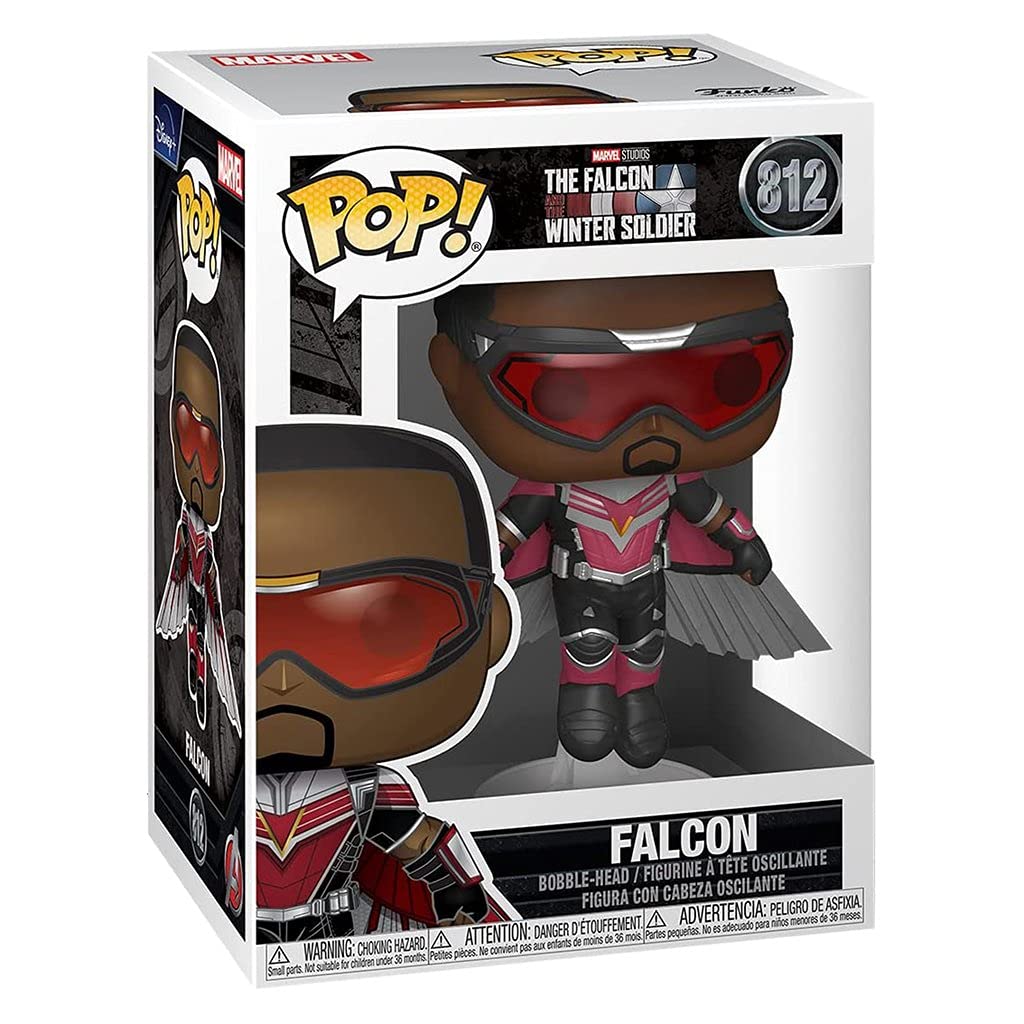 Funko Pop! Marvel: The Falcon And The Winter Soldier - Falcon (Flying) Vinyl Figure (Bundled With Pop Box Protector Case)