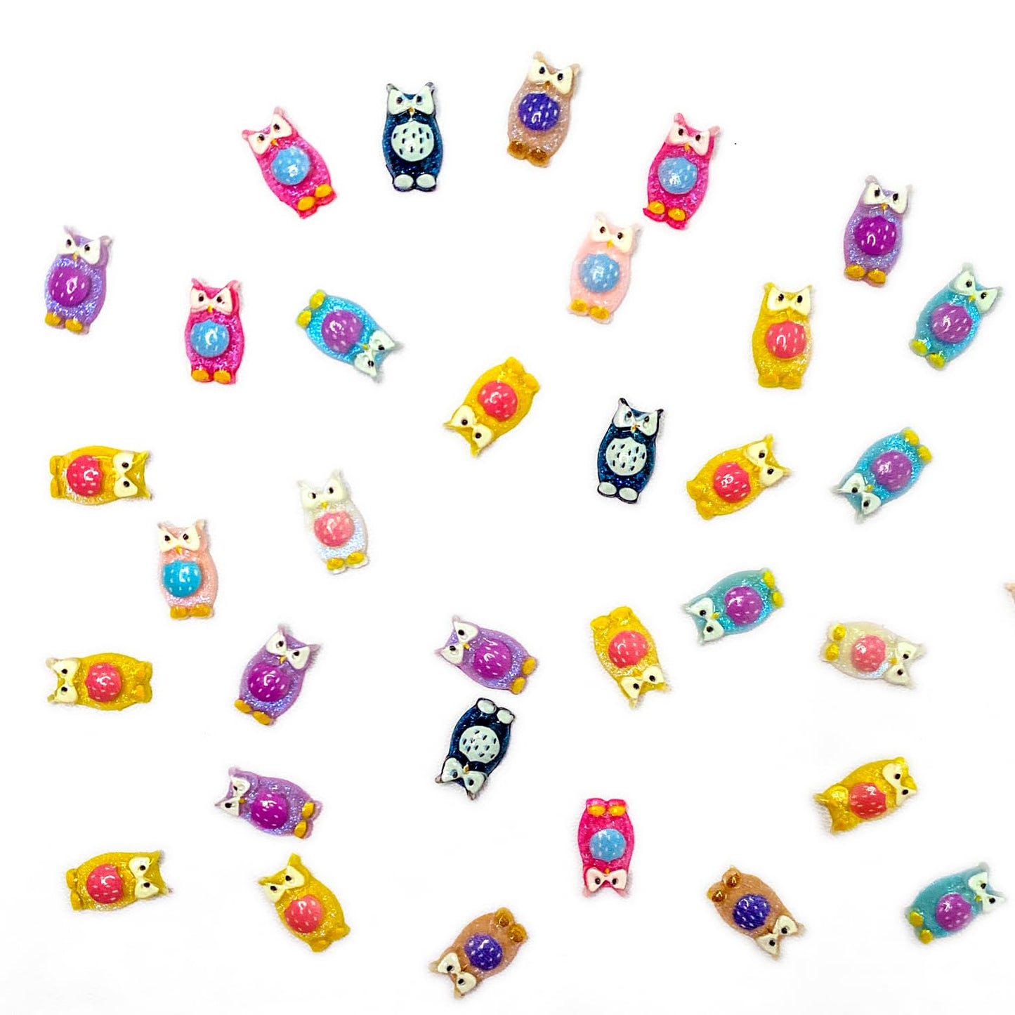 100Pcs Mini Owl Decor For Dollhouse Resin Tiny Owl For Crafts Micro Miniature Owls For Fairy Garden Dollhouse Micro Landscaping
