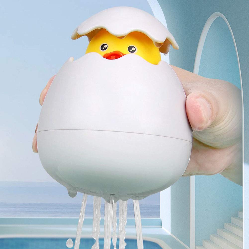 Baby Bath Toy, Penguin Hatching Egg Squirting Rain Cloud Bathtub Water Toy With Hidden Duck, Surprise Toy For Filling Easter Eggs, Pool Floating Toy For Toddlers Boy Girl Kid Birthday Christmas
