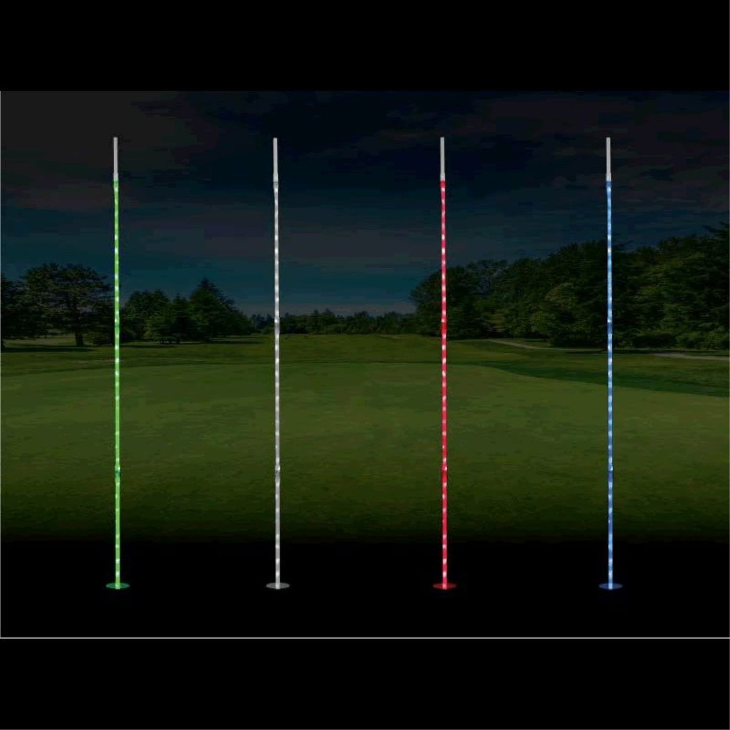LED 78 Inch White Flag Stick