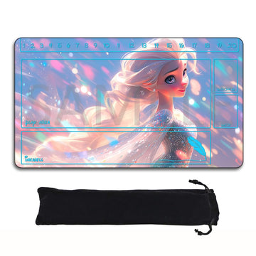 Lorcana Playmats Compatible TCG 24x14 Inches Gaming Mat, Non-Slip Rubber with Zones Play Mat and Free Storage Bag (DIS19)