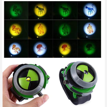 Grostmend Ben 10 Omnitrix Watch for Kids - Green Plastic Small Action Figure Birthday Gift