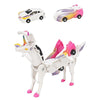 Soyuoi Ultimate Transforming Unicorn Car Toy - Collision To Magical Unicorns!2Pcs Transforming Car-Robot For Kids, Automatic Def