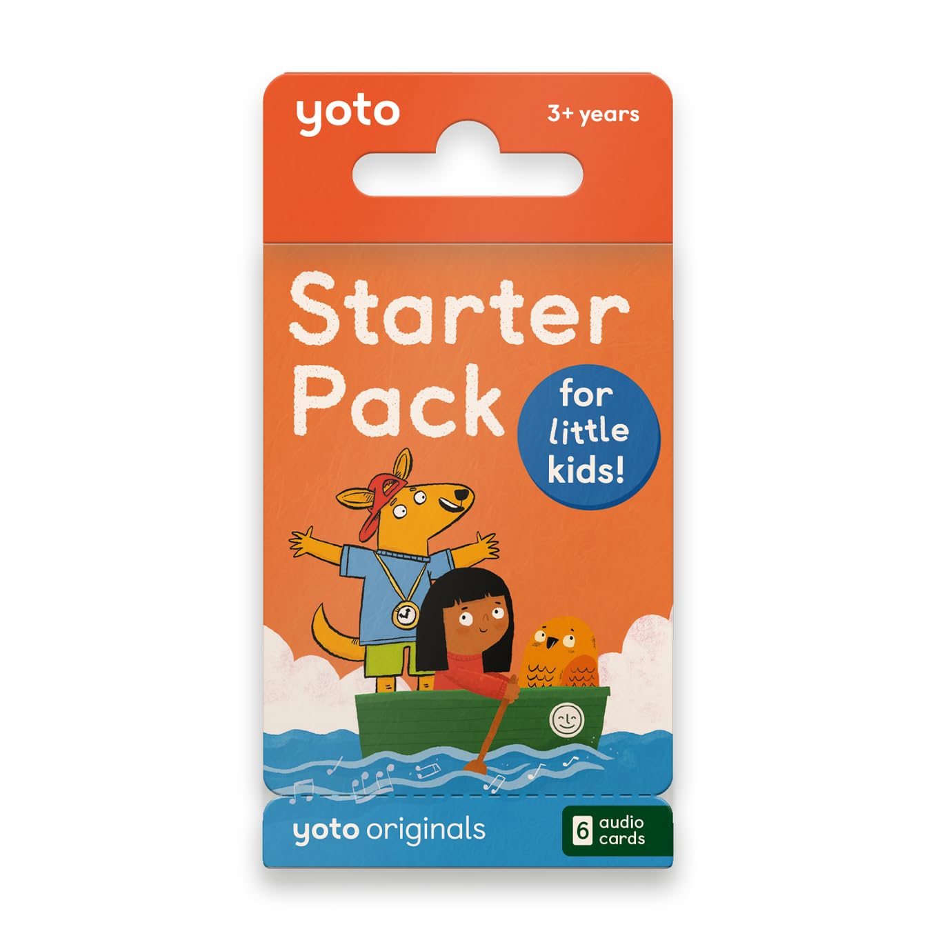 Yoto Starter Pack For Little Kids - 6 Kids Audio Cards For Use With Player & Mini All-In-1 Audio Device, Educational Screen-Free