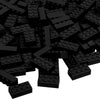 Unirolic Classic Building Bricks, 100 Piece 2X4 Building Blocks Stem Creative Building Toys Compatible With All Major Brands, Moc Building Bricks Diy Play Set For Kids(Black)