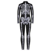 Remimi Kids Girls Halloween Skeleton Bodysuit Party Scary Cosplay Boys 3D Print Bone Skull Bodysuit Outfit Diamond L
