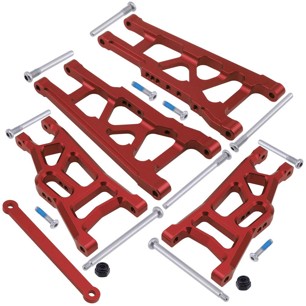 Hobbypark Front & Rear Aluminum Suspension Arms W/Tie Bar Replacement Of 3655X 3631 For Traxxas Stampede Vxl 2Wd 1/10 Upgrade Pa