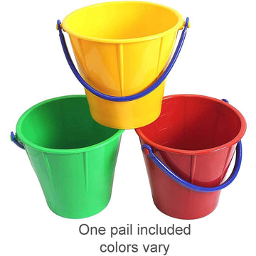 Spielstabil Large Sand Pail Beach Toy - 2.5L German-Made Sand Bucket - Kids Beach Essentials, Toddler Outdoor Toys, & Sandbox To