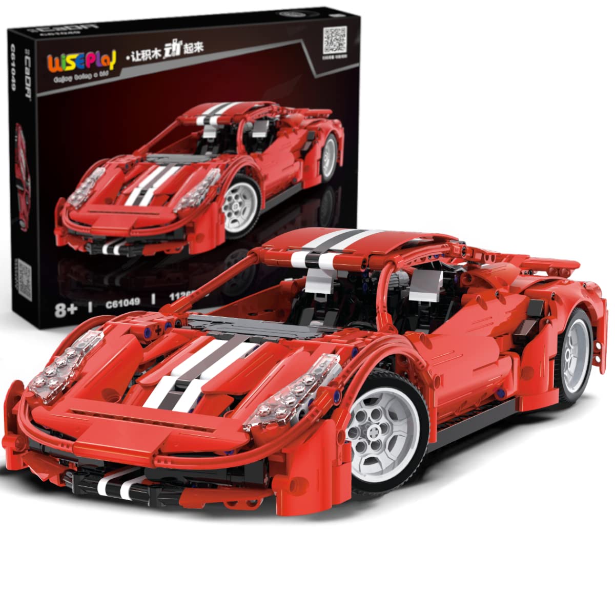Wiseplay Car Building Kits For Adults And Kids - Collectible Car Models Kits To Build For Adults And Kids -Technic Set 1:12 Scale 1126 Pieces - Great Birthday Gift For Adults, Teenagers And Kids