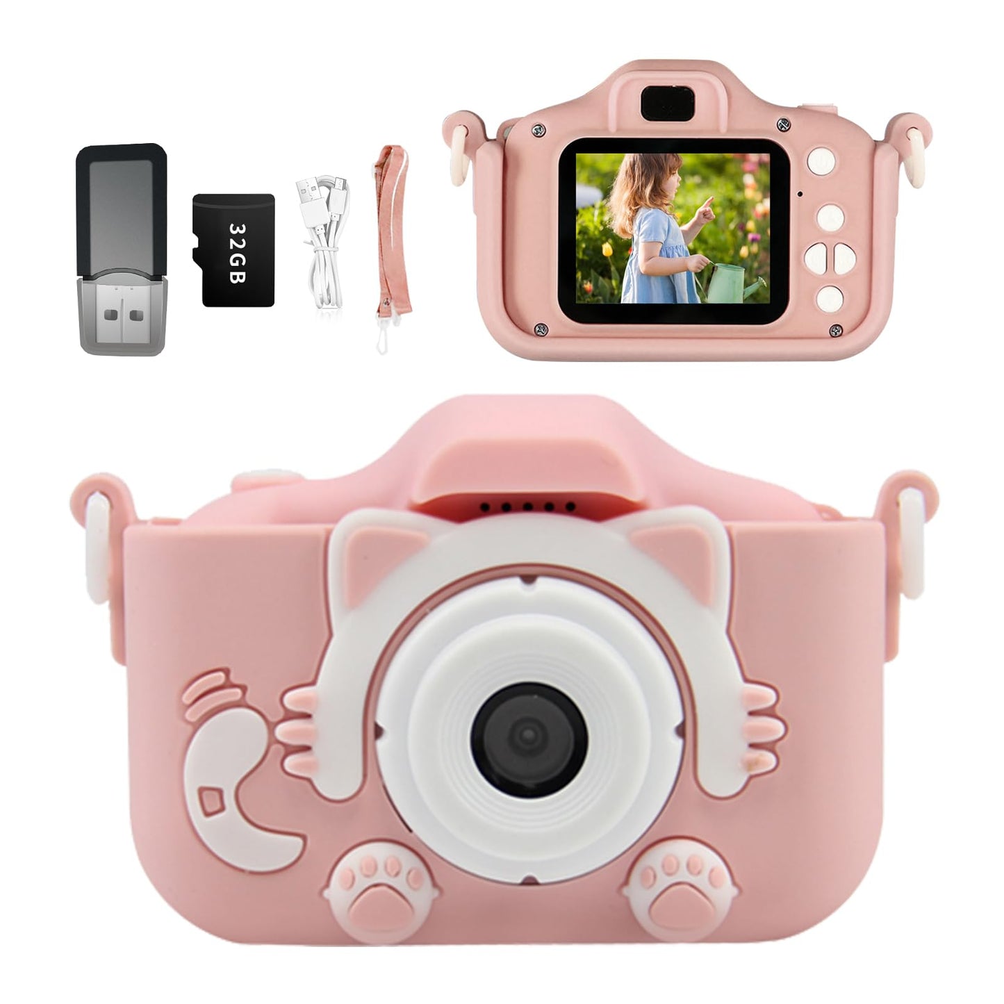 Snowall Cat Gift Camera For Girls,Preschool Digital Camera,Kids Camera For 3-8 Years Old Kids Boys Girls,Christmas Birthday Gift