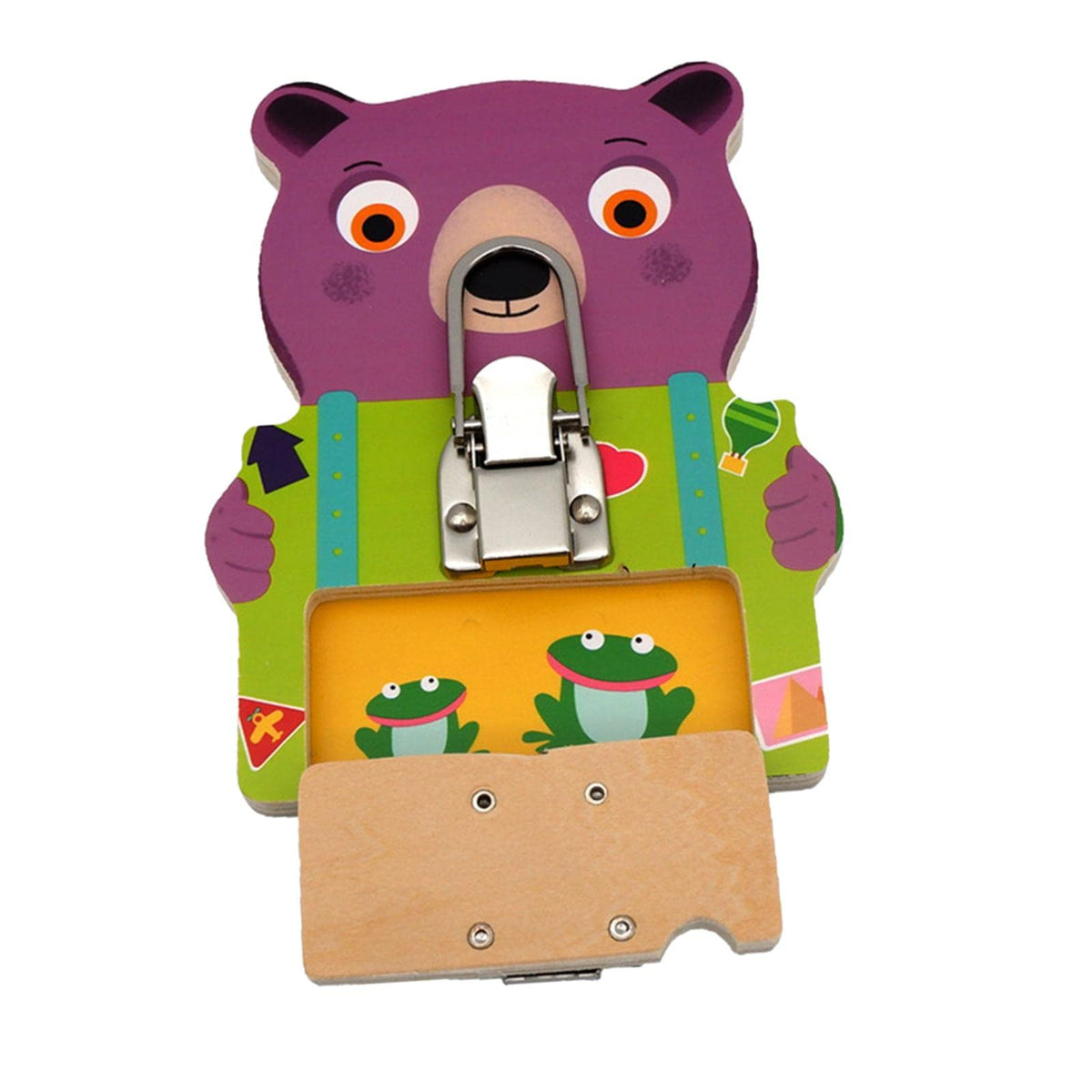 Ilsmysutra Busy Board For Toddlers Unlock Toys Fine Motor Skills Travel Toys Gifts Bear|Toys For Baby|Developmental Baby Toys