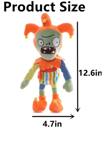 12' Plants And Zombies Jester Plush Zombies Toys Normal Zombies Pvz Plushies 1 2 Stuffed Soft Doll Jester Zombies New