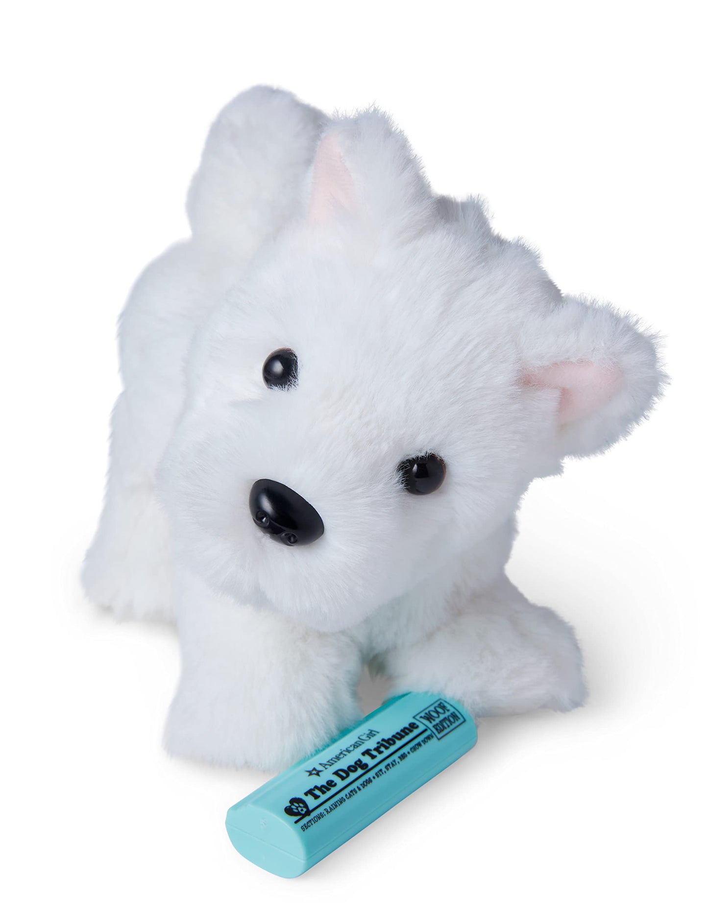 American Girl Coconut Chip White Dog For 18-Inch Dolls Plus Pet Accessories