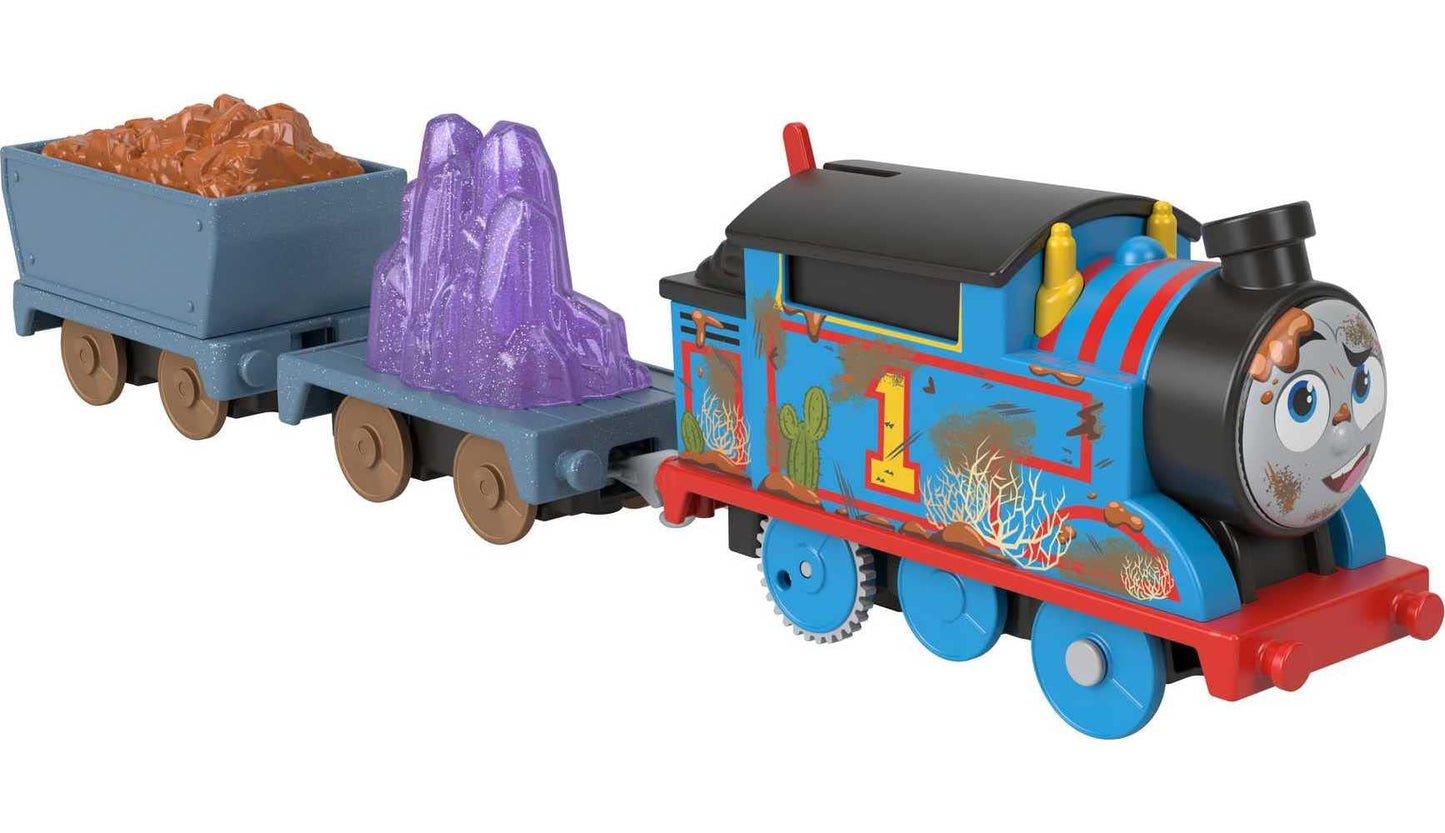Thomas & Friends Motorized Toy Train Crystal Caves Thomas Battery-Powered Engine With Cargo For Preschool Pretend Play Kids Ages 3+ Years