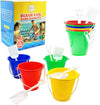 The Dreidel Company Beach Day Playsets, Play Set Includes 1 Sand Bucket, 1 Shovel, Birthday Treats For Boys And Girls, Party Fav