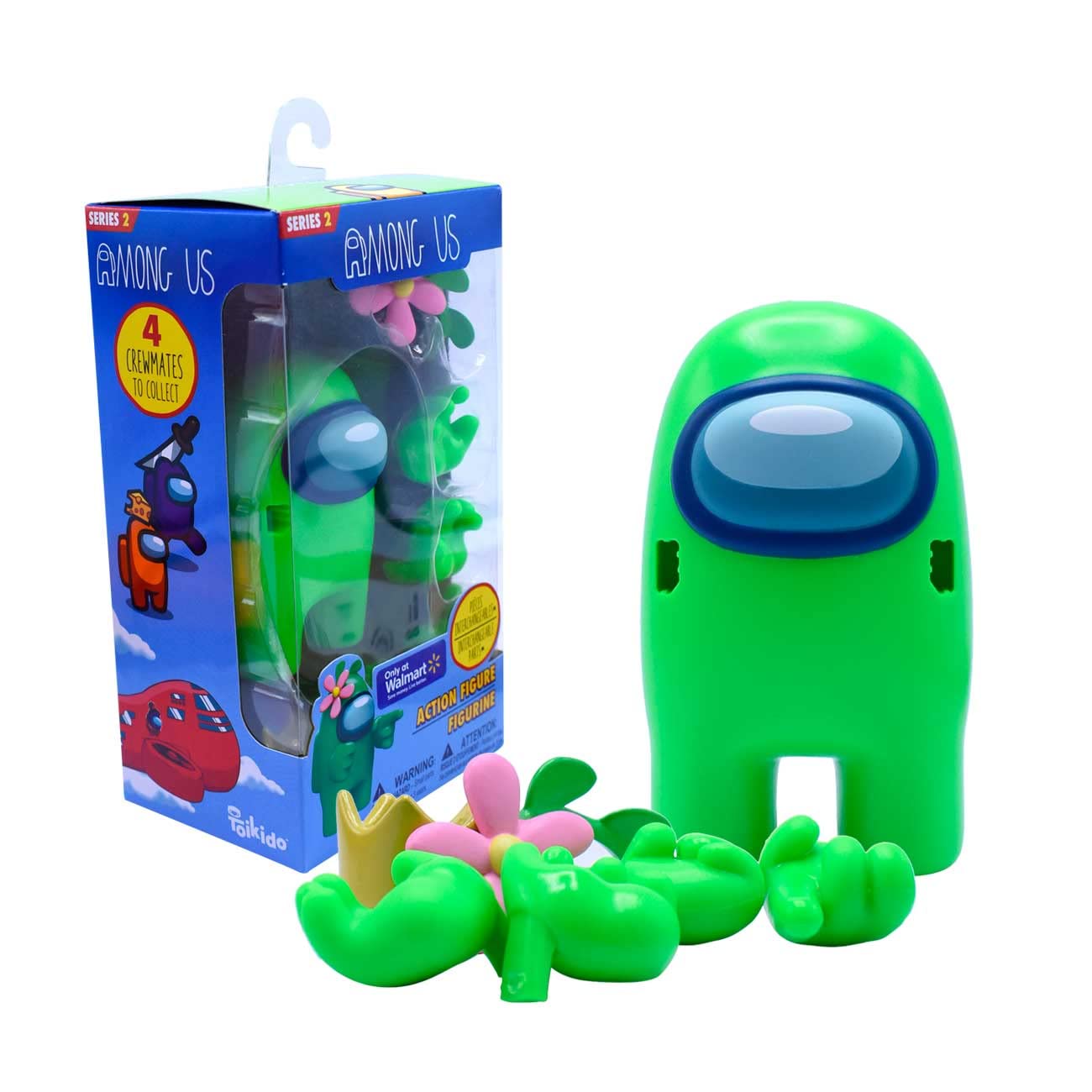 Just Toys Llc Among Us Action Figures Series 2 (Green W/Crown)