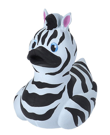 Wild Republic Rubber Ducks, Bath Toys, Kids Gifts, Pool Toys, Water Toys, Zebra, 4'