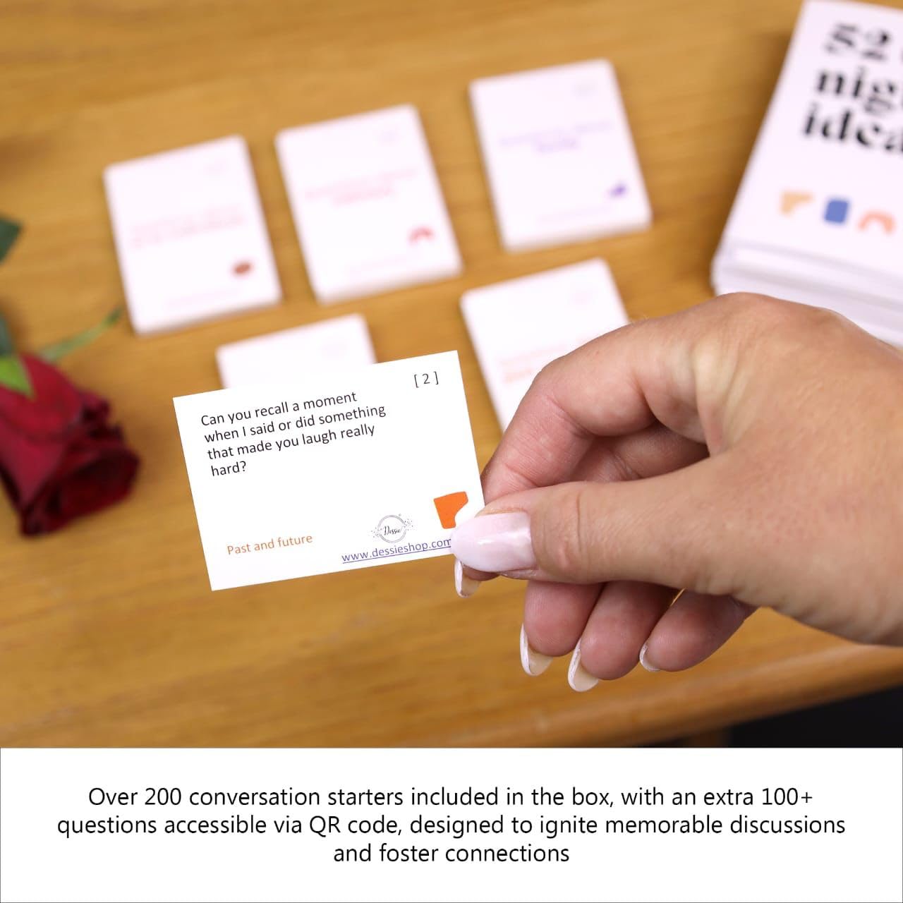 Dessie Date Night Ideas - 52 Pop-Open Cards & 300+ Starters, Medium Assorted Cardstock