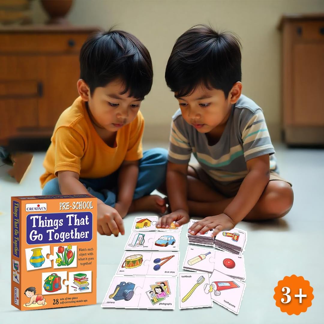 CreativeS Things That Go Together | Pre-School Learning Puzzles | Educational Puzzles For Kids | Early Learning Puzzles | Eye-Ha