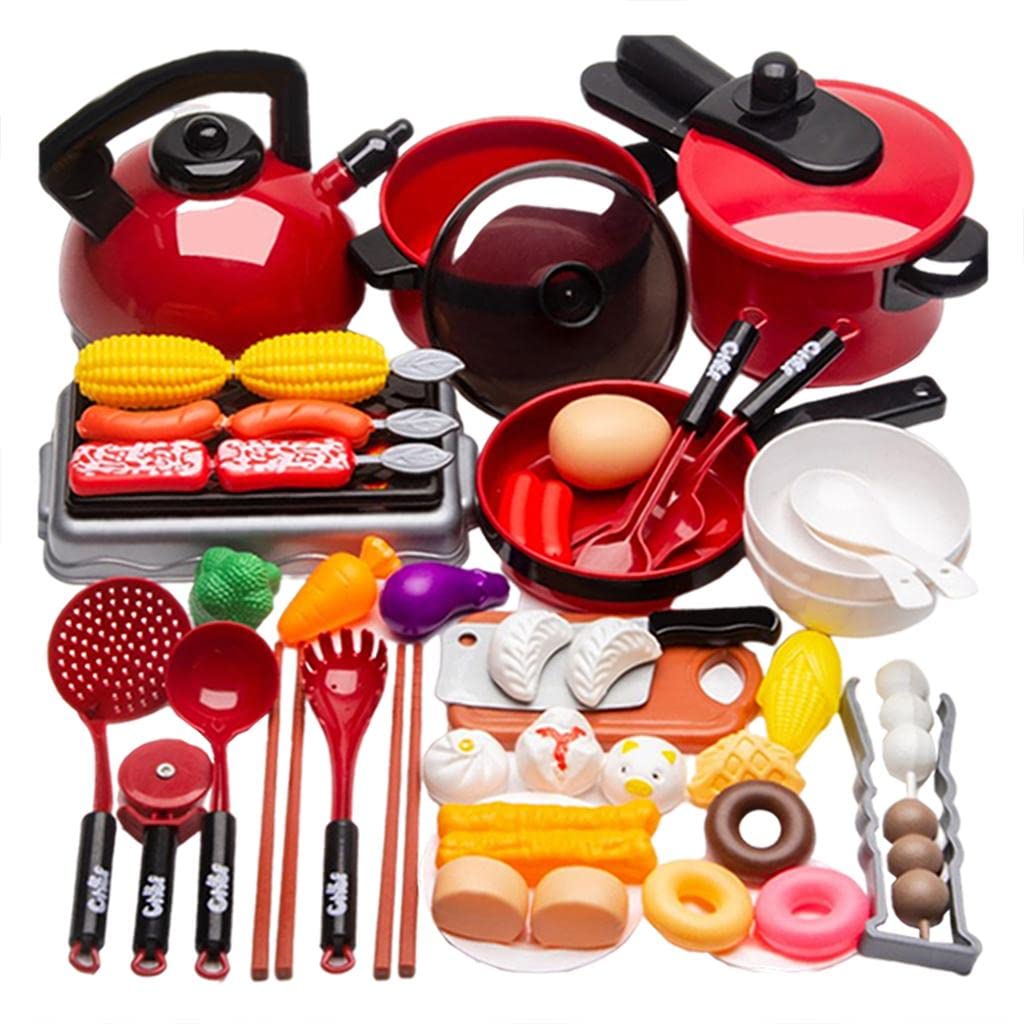 Bnf Kitchen Play Set Pretend Kids Toy Cooking Playset For Girls Boys Gifts 51Pcs|Baby | Toys For Baby |Developmental Baby Toys|1