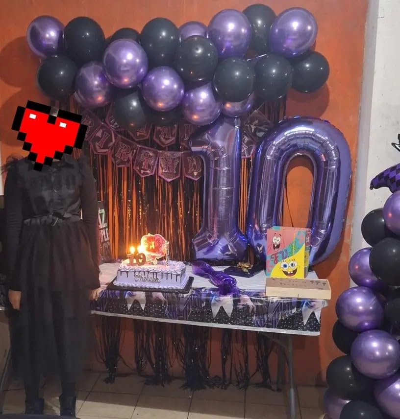 50 Balloon Number, Purple Number 50Th Birthday Balloons 40 Inch, 50 Years Old Purple Birthday Decorations For Men Women, 50Th An