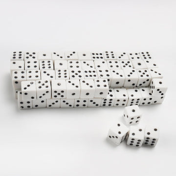 300 Pieces Dices Set Mini Dice 6 Sided Game Dices Tiny Square Corner Dice (0.27 Inch/7mm)