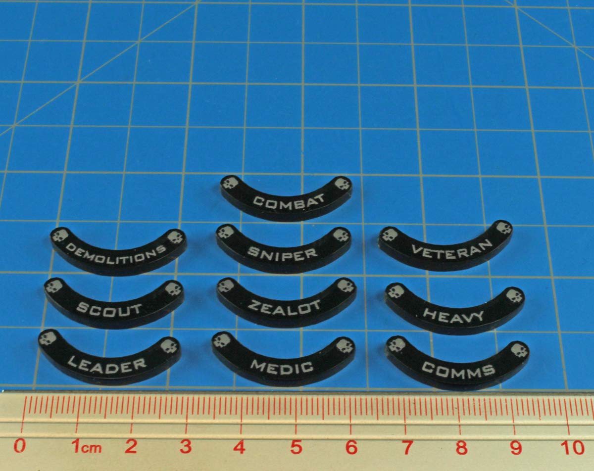 LITKO Specialist Base Hugger Token Set 25mm Bases Compatible with Warhammer: Kill Team Translucent Grey (10)