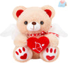 WEWILL 8'' Cute Valentines Teddy Bear Stuffed Animal with Love Heart Cupid Wings Love Bear Soft Plush Toy Valentines Birthday fo