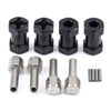Readytosky 12mm Wheel Hex Hub 20mm Extension Hex Drive Adapter for 1/10 RC Crawler SCX10 D90(4PCS)