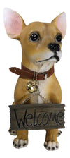 Ebros Gift 'You Want Some Of This Feisty Chihuahua Dog Statue 12.5' H Carefree Chimichanga Chihuahua Puppy Welcome Greeter Figurine