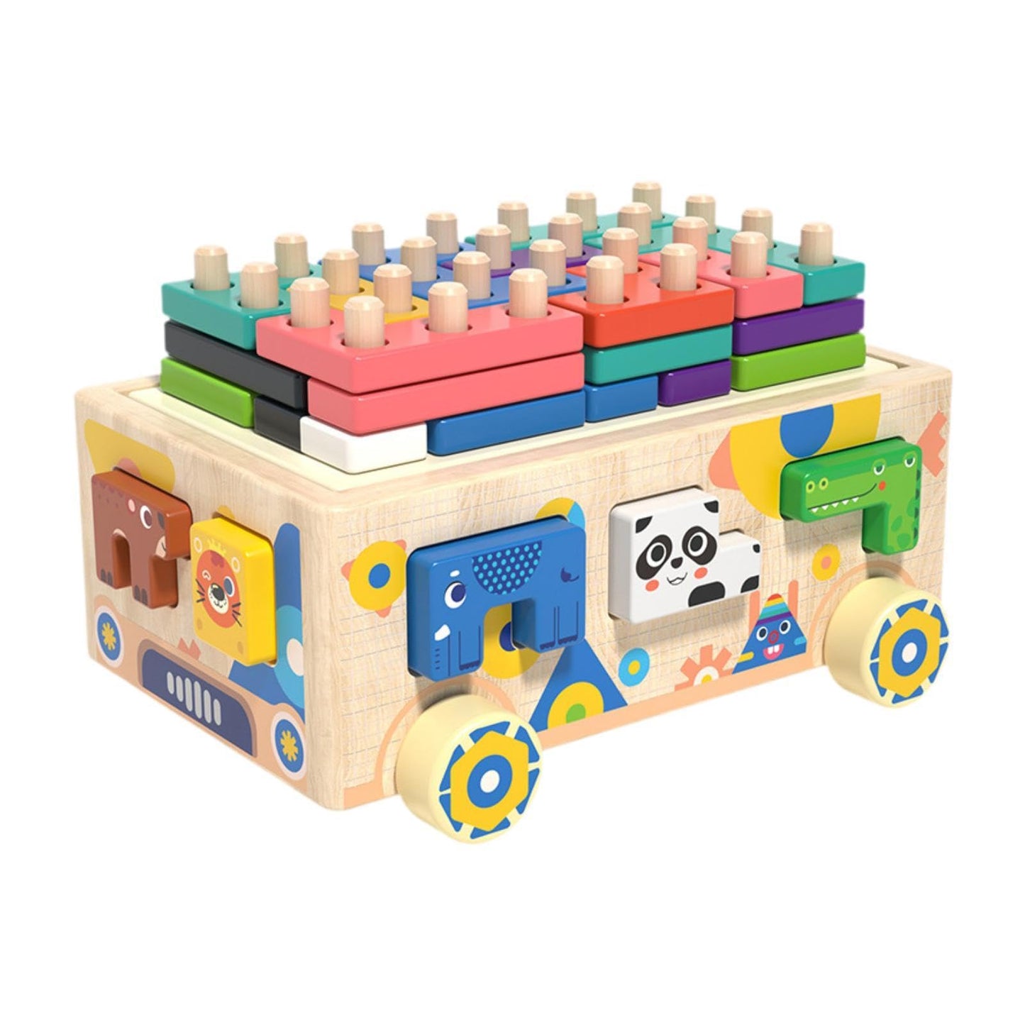 Urjix Shape Sorting Toys Wood Montessori Puzzle Set For 1Year Old Toddlers Present| Toys & Hobbies|Preschool Toys & Pretend Play