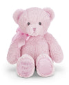 Bearington Large Pink Teddy Bear Plush, 18 Inch Stuffed Animal For Girls