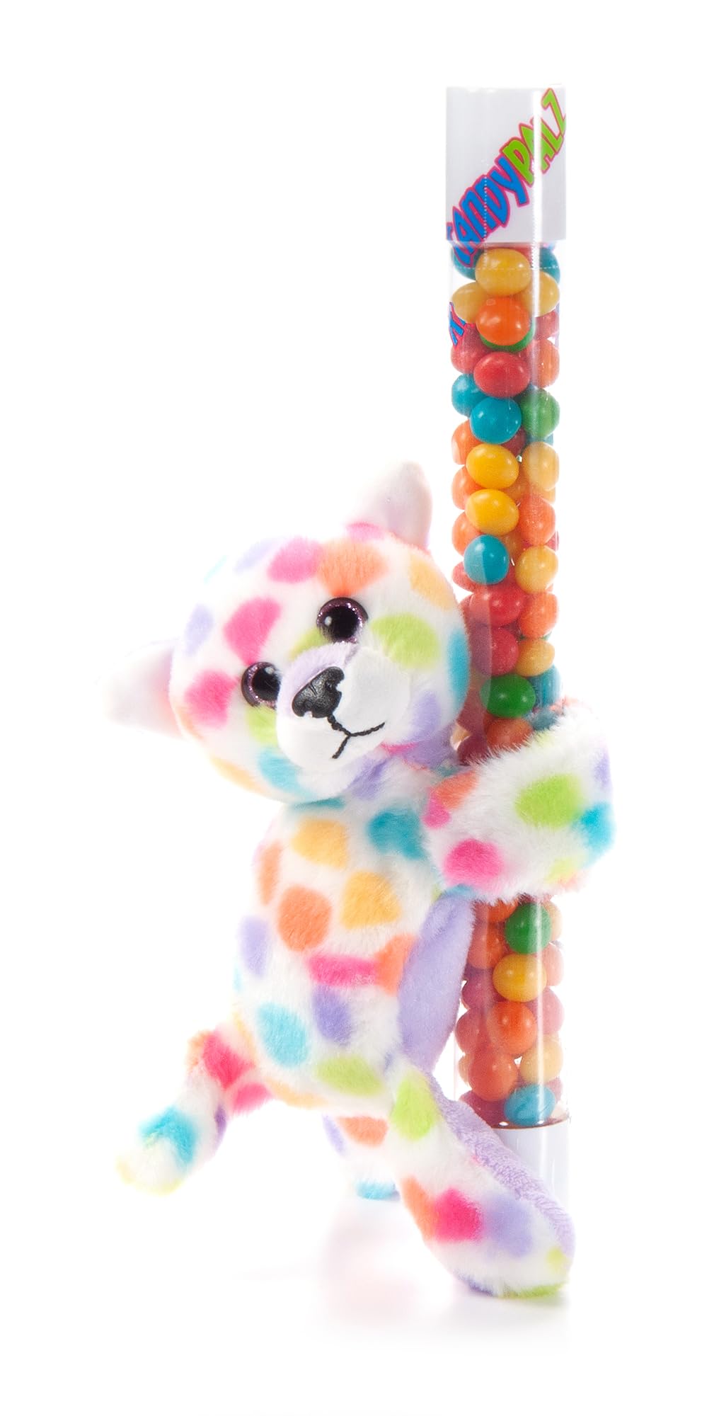 The Petting Zoo Rainbow Cheetah Stuffed Animal Plushie Slap Bracelet, Gifts For Kids, Candypalz, Zoologee Colorful Cheetah Plush