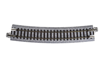Kato USA Model Train Products Unitrack, 481mm (19'') Radius 15-Degree Curve Track (4-Piece)