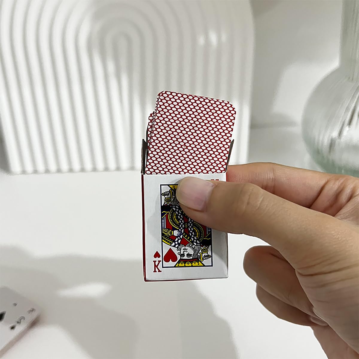 Showhihi Mini Playing Cards, 20 Pack Mini Deck Of Cards, 1.65 Inch Mini Cards, Miniature Playing Cards,Mini Cards Playing With G
