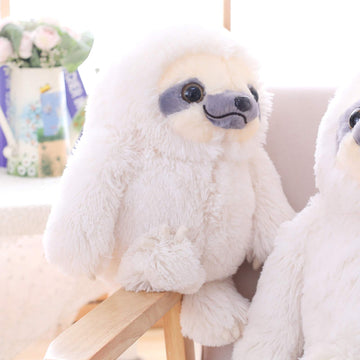Winsterch Plush Sloth Stuffed Animal Toy, Ivory, 15.7 Inches, Cotton, Perfect Gift for Kids