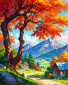 Tulip N Turtle Maple Lane Diy Acrylic Paint By Number Kit For Adults Beginner Canvas Painting By Number Acrylic Painting. Wall D
