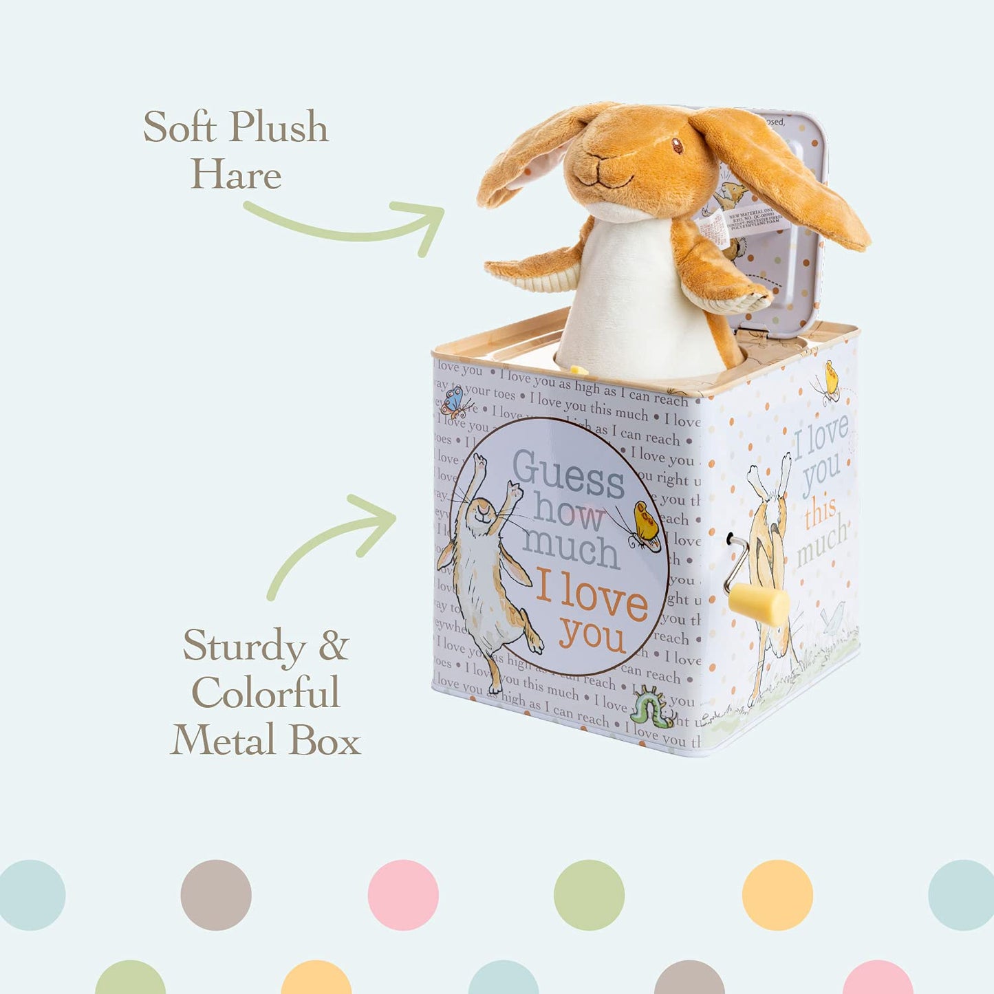 Kids Preferred Guess How Much I Love You - Nutbrown Hare Jack-In-The-Box - Musical Toy For Babies
