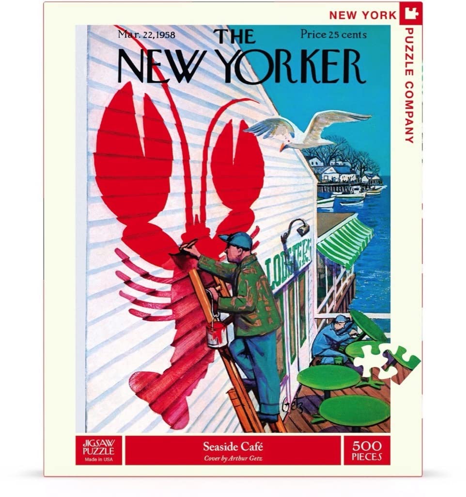 New York Puzzle Company - New Yorker Seaside Cafe - 500 Piece Jigsaw Puzzle