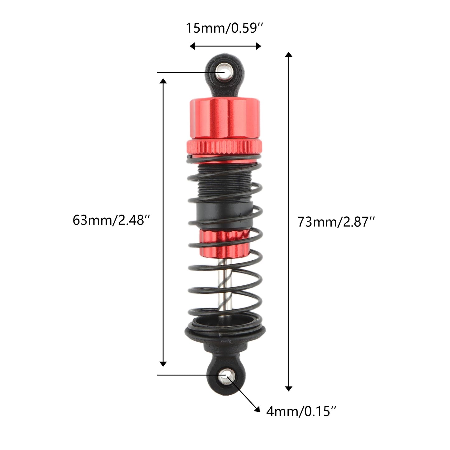 GDOOL H14BM RC Cars 14510B Front Aluminum Capped Shock Accessories Spare Parts for H14BM 14210 14209 JC14EP HP141 HP141S 1:14 Br