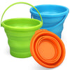 Collapsible Bucket Sandbox Kit Toys For Kids, Foldable Bucket Multi Purpose Sand Pail For Garden Planting Washing Camping Fishin