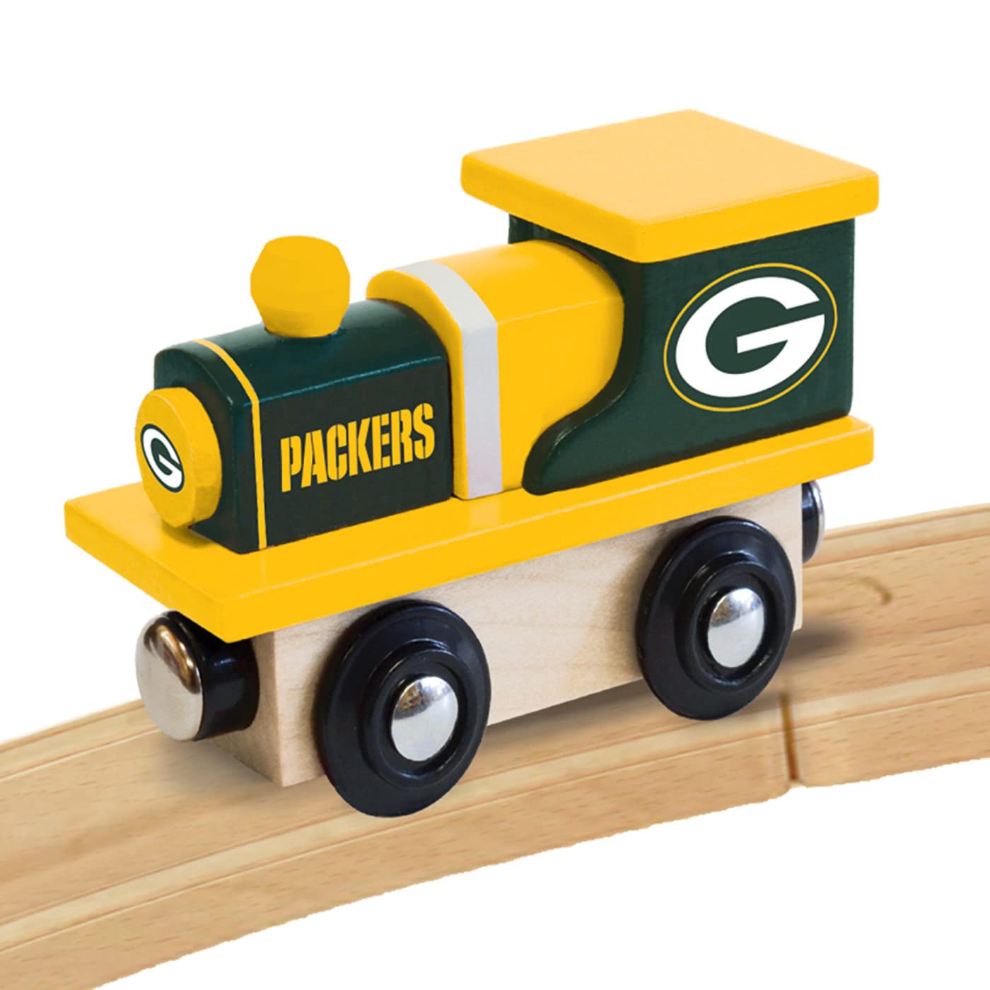 Masterpieces Wood Train Engine - Nfl Green Bay Packers - Officially Licensed Toddler & Kids Toy