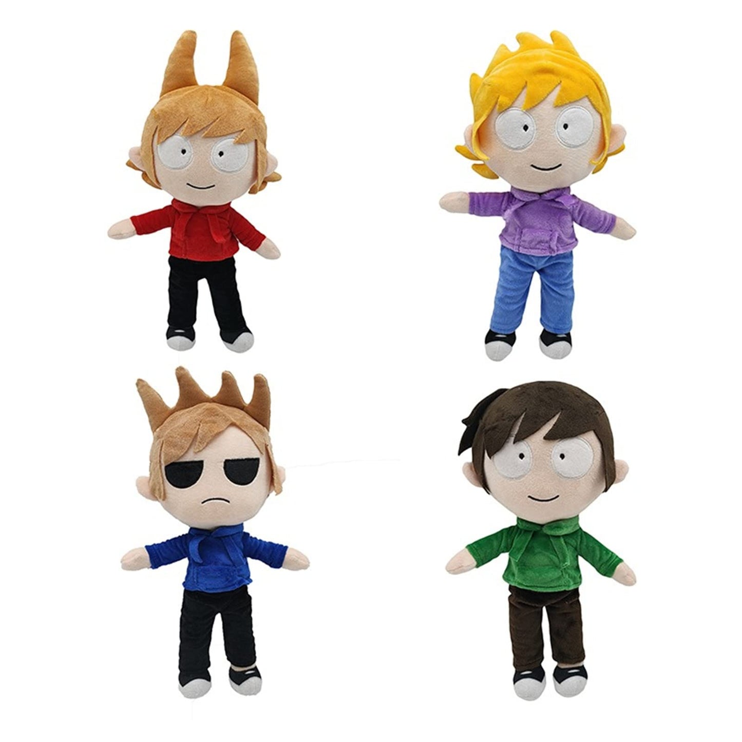 Siluyado Eddsworld Plush Toys Matt Plushies Tord Plush Doll Tom Cartoon Charact 15 Inches