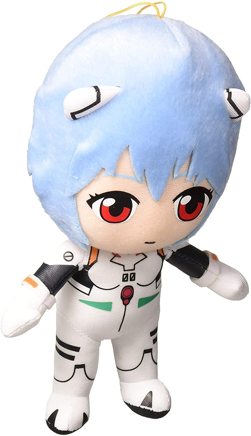 Great Eastern Evangelion GE-52302 8 Rei Plugsuit Stuffed Plush Toy - Multi-Colored, Collectible Plushie for Fans