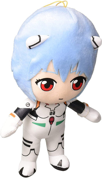 Great Eastern Evangelion GE-52302 8 Rei Plugsuit Stuffed Plush Toy - Multi-Colored, Collectible Plushie for Fans