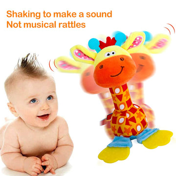 Huadada Baby Soft Rattles Shaker, Infant Developmental Hand Grip Baby Toys, Baby Sensory Learning Toys With Teether, Sounds For Baby And Stuff From 3-6-9-12 Months Old